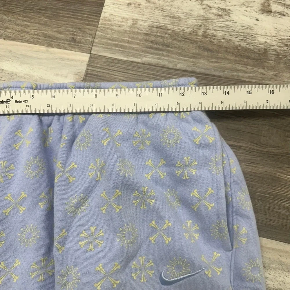 Nike Joggers‎ Baby Blue Yellow Sun AOP Women's XS Sporty Athleisure Sweatpants